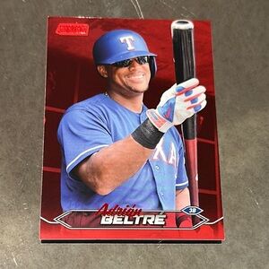 Topps Red and Blue Baseball Card